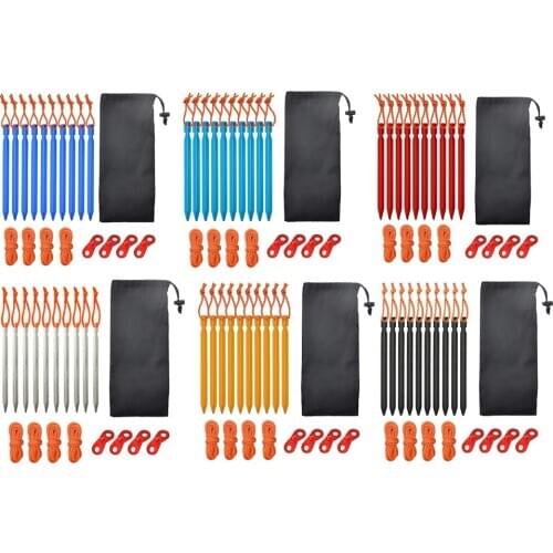18cm Stakes Camping Tent Canopy Awning Pegs For Camping Hiking Lightweight Tent Stakes Tent Pegs Ground Anchor Patio Umbrella