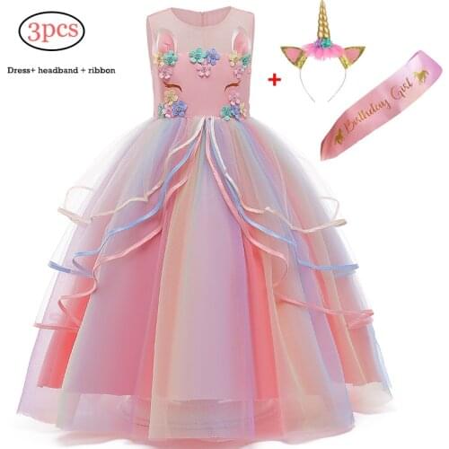 Flower Girls Costumes Wedding Teenage Bridesmaid Evening Party Dress Kids Dresses For Girls Elegant Long Princess Dress Clothing