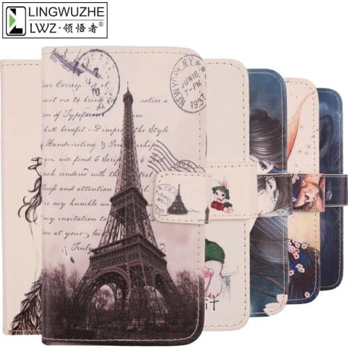 For Doro 731X 2.8" Leather Flip With Card Packet Bags Cover for Doro 731X Phone Case Coque