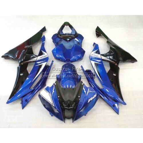 Injection mold ABS full fairing kit For YAMAHA YZF R6 2008 2009-2014 YZFR6 blue black 08-14 high quality fairings set JL41