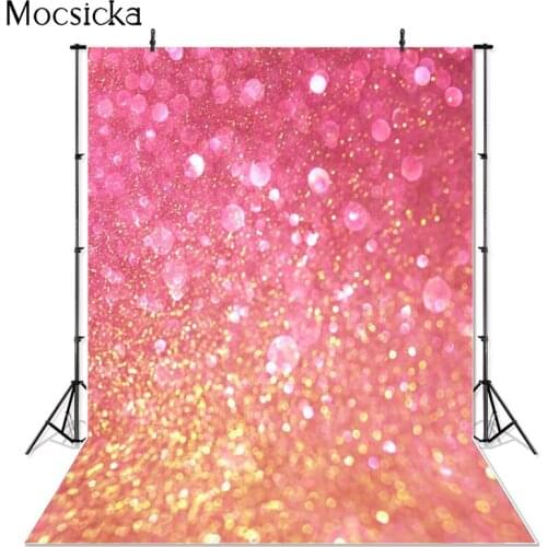 Mocsicka Rose Red Glitter Bokeh Photography Background Birthday Party Backdrop Graduation Wedding Decoration Props Photo Studio