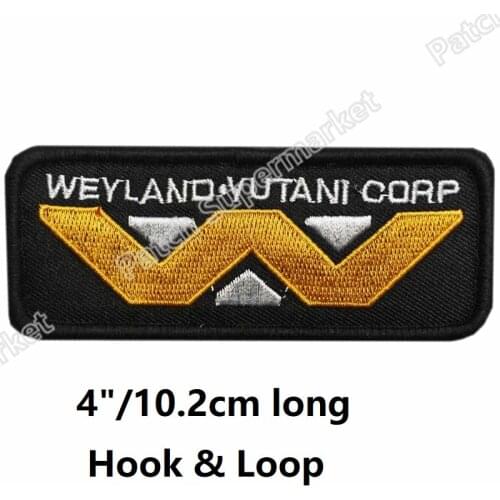 4" ALIEN ALIENS PATCHES Hook & Loop Badge TV Movie Series for NC