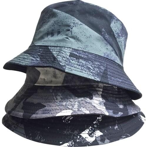 Summer Sun Hats Men Bob Fishing Caps for Women Vintage Print Fashion Casual Bucket Hat Gorro Bucket Cap