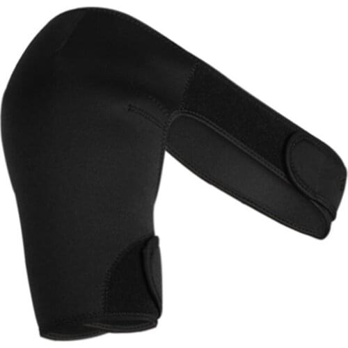 Adjustable Breathable Gym Sports Care Single Shoulder Support Back Brace Guard Strap Wrap Belt Band Pads Black Bandage Men/Women