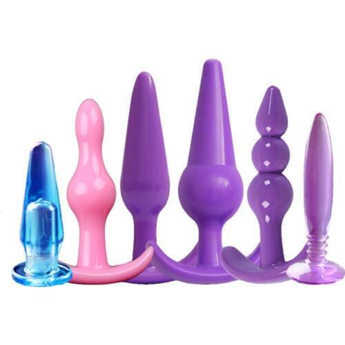 6pcs/Set Butt Plug sex toy for women men sexy nightlife unisex anchor backyard Stimulating Anal plug adult products masturbator