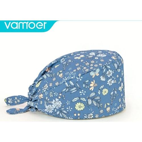 Surgery cap dentist New Personalized tooth printing Scrub Hat Health Service Working Hat Beauty Cap Practical Scrubs Caps Unisex