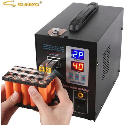 SUNKKO 737G Battery Spot welder 1.5kw LED light Spot Welding Machine for 18650 battery pack welding precision pulse spot welders