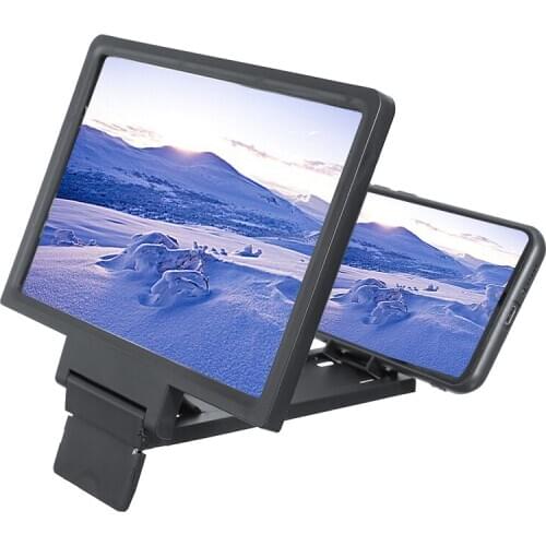 Universal Stand Mobile Phone Screen Magnifier 3D Video Amplifier Foldable Holder Stand Suitable For Smart Cell phone Accessories