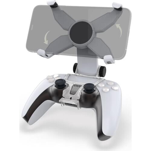 Rotatable For PS5 Controller Handle Clip Clamp Mount Holder Adjustable Gamepad Bracket Stand For Play-Station5