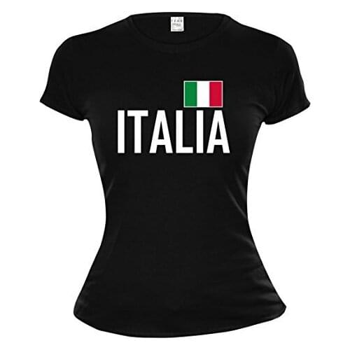 2019 Women Summer Short Sleeves Casual Adult T-Shirt S-2Xl Girlie T-Shirt Italy Women Short-Sleeved Print Letters