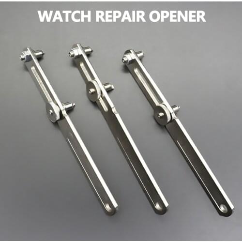 1pc Adjustable Watch Back Case Cover Opener Battery Replacement Tool Wrench Watch Spanner Repair Kit Tool Watchmaker Tools