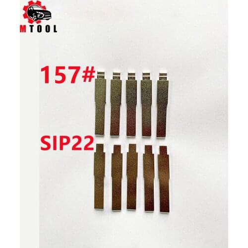 10pcs Remote Key Blade KD VVDI Uncut Flip Blank LISHI SIP22 #157 For Fiat Punto Ducato Stilo Panda Idea Replacement part