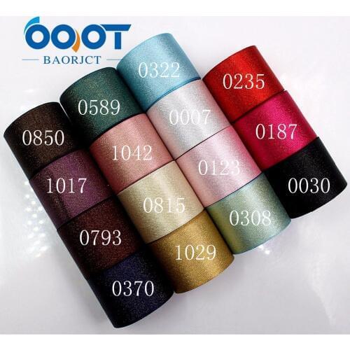 1712293,38MM 10yards Gold and silver weft double face ribbon,DIY handmadeHair accessories Material wedding gift wrap decoration