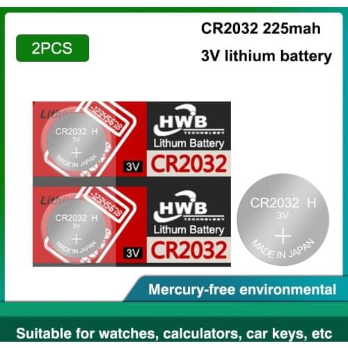 2Pcs original cr2032 cr 2032 for maxell 3v button brand new battery for cell coin batteries for watch computer