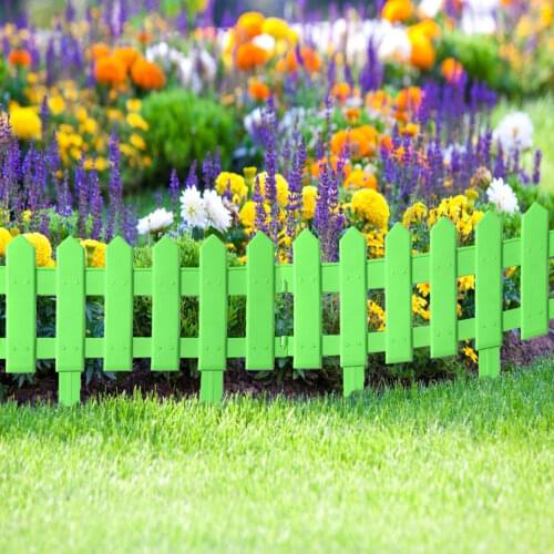 5pcs Plastic Fence Courtyard Indoor Garden Fence Kindergarten Flower Garden Vegetable Small Fence DIY Wedding Party Decor