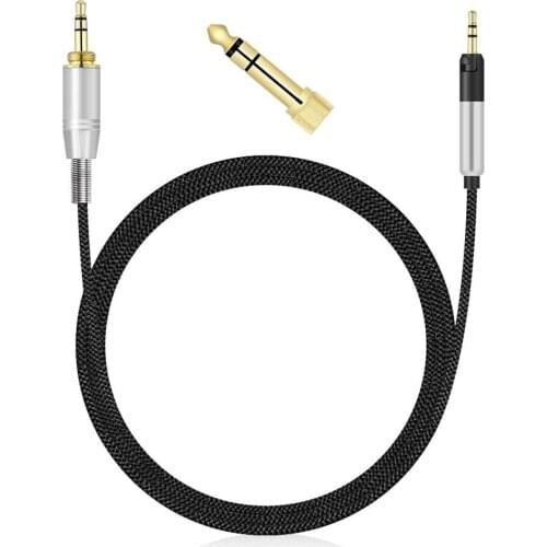 6.35mm OFC Replacement Stereo Audio Cable Extension Music Cord Wire for Pioneer DJ HDJ-X5 HDJ-X7 HDJ-X5 BT HDJ-X5BT Headphones
