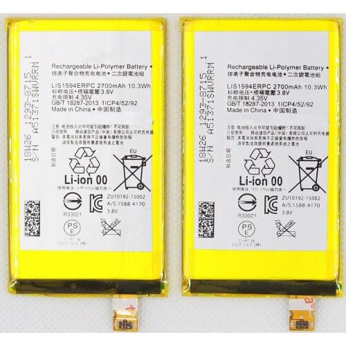 ISUNOO Battery LIS1594ERPC For SONY Xperia Z5C Z5 mini E5823 z5 compact LIS1594ERPC Genuine Phone Battery 2700mAh +adhesive tool