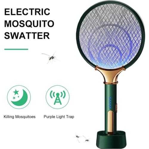 Rechargeable Bug Zapper USB Photocatalyst Mosquito Bat Household Mosquito Trap Swatter Hit Mosquito Lamp Rechargeable