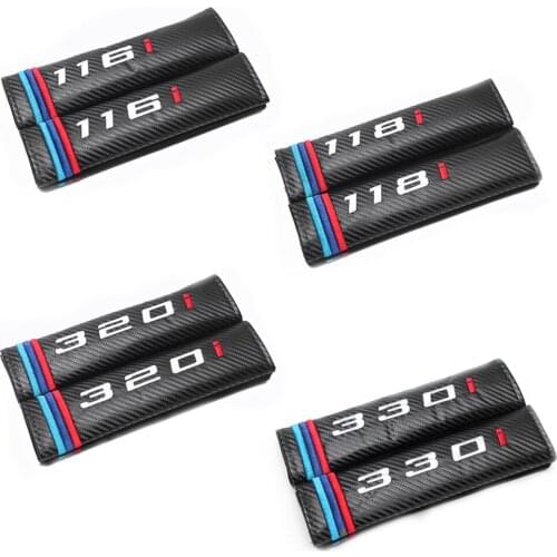 For BMW Accessories Safety Belt Cover for BMW 116i 118i 320i 330i M5 M6 X3 F30 E60 E90 E39 Soft Seat Belt Pad Strap Car Styling