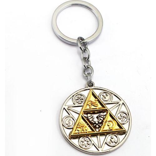 Anime Skyward Sword Link Logo Keychain Link Shield Badges Metal Car Keyrings Holder Necklace Pandents Accessories Figure Toys