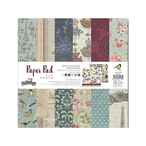 30.5*30.5cm Scrapbooking paper pack of 26 sheets handmade craft paper craft Background pad pp1902