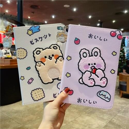Ipad air4 case 10.9 cute cartoon 2020 pro11 2019 10.2 2017 2018 9.7 air3 10.5 mini12345 air1/2 tablet cover