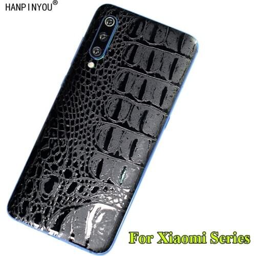 For Xiaomi Mi 9 8 9T 10 Pro SE Lite Poco X2 Redmi K20 K30 Crocodile / Snake Skin Pattern Leather Back Matte Decal Wrap Sticker