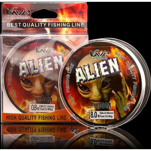 Alien 100m Fly Fishing Line 0.6#-8.0# Japanese Super Strong Nylon Fiber Sea Leader Freshwater Saltwater Carp Fly Fishing Lines