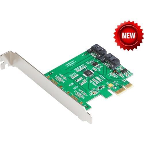 Marvell 88SE9170 2 Ports SATA 6G PCI Express Controller Card PCI-e to SATA III 3.0 converter PCI low profile bracket SATA3.0