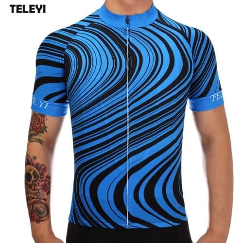TELEYI Team Mens PRO Bike Clothing Ropa Ciclismo Bicycle Short Sleeve MTB Jacket Tops Biking Shirts Cycling Jersey 3-Colors
