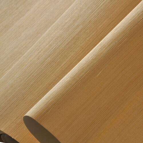 MYWIND Vibrant Yellow Bottom Snow White Chinese Style Home Sisal Grasscloth Wallpaper