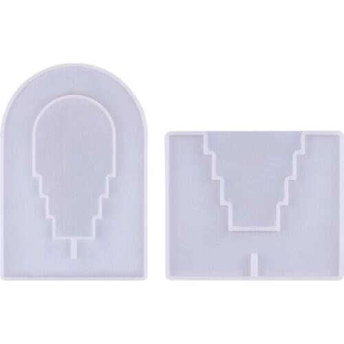 N7MF Aromatherapy Bracket Holder Epoxy Resin Mold Candlestick Casting Silicone Mould