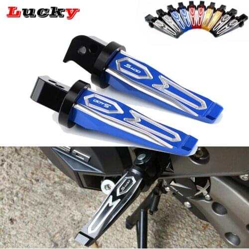 NEW LOGO XCITING S400 Motorcycle Rear Foot Pegs Rests Passenger Footrests For KYMCO XCITING S 400i Xciting S400 2017-2019 2020