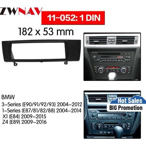Car DVD Player frame For BMW 3-Series E90/91/92/93 2004-2012 1DIN Auto Radio Multimedia NAVI fascia