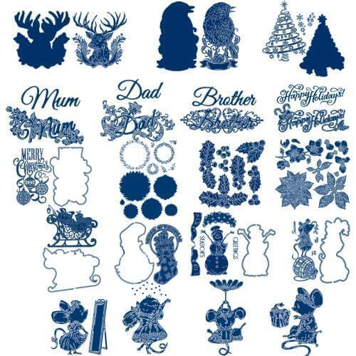 Christmas Holy Sock Snowman Metal Cutting Dies Stencils For DIY Scrapbooking Decoration Embossing Supplier Handcraft Die Cut New