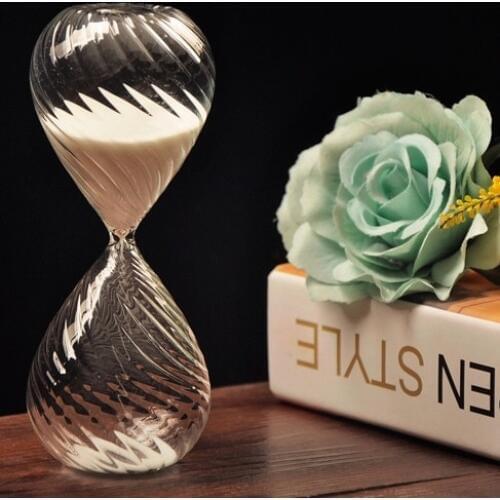 Glass Hourglass Sand Timer Clock Home Decor Birthday Gift Crafts Ornaments Twisted Valentines Day Gift Ampulheta Reloj De Arena