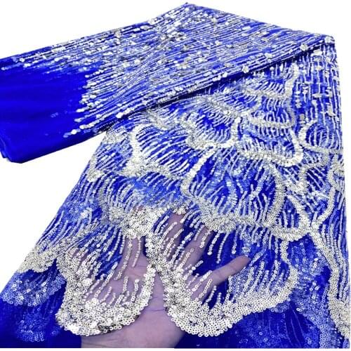 Wedding Net Lace African Lace Fabric 2021 High Quality Lace Latest French Mesh lace Embroidery Fabric For Dress DX-300