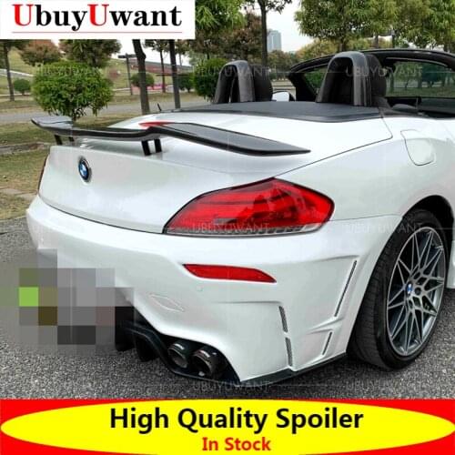 UbuyUwantZ4 E89 Carbon Fiber/ABS Glossy Black Auto Car Rear Trunk Spoiler Wing For BMW Z4 E89 2009-2016 TOMMYKAIRA ROWEN Style