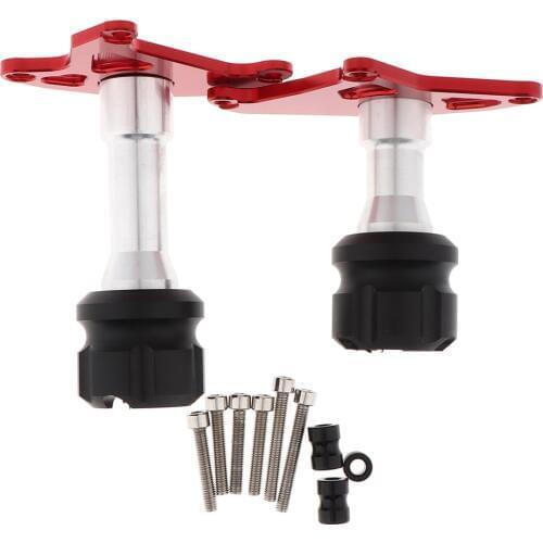 Engine Guard Highway Anti-crash Bar Frame Protector Bumper Falling Protection Case for Honda 2pcs Red