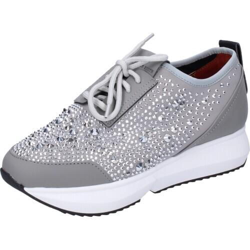ALEXANDER SMITH Sneakers woman gray fabric