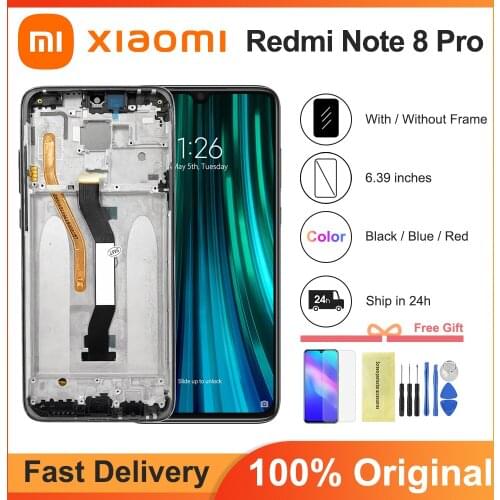 6.53" Original for Xiaomi Redmi Note 8 Pro LCD Display Screen Touch Digitizer Assembly For Redmi Note 8Pro Display Repair Parts