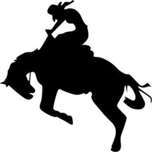 13*13cm Cowgirl on Horse Cool Car Decal Sticker for Truck Window Decoration Fashion Cars Vinyl Decals