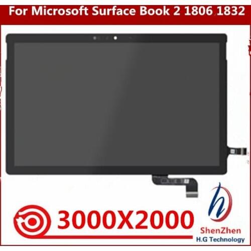 13.5"New LCD Monitor Replace For Microsoft Surface Book 2 1806 1832 LCD Display Touch Screen Digitizer Assembly(Not for 15 inch)