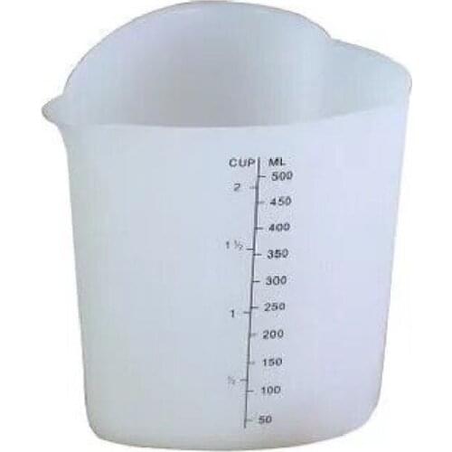 2021 New 500ML Reusable Flexible Silicone Measuring Cup Cooks Bakers Resin Jewelry Tools 2020 trend