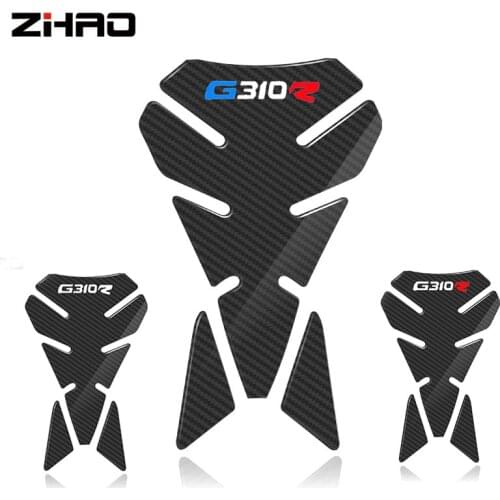 3D Carbon Fiber Motorcycle Fuel Tank Pad Cover Protector Decal Stickers For BMW G310R G 310R