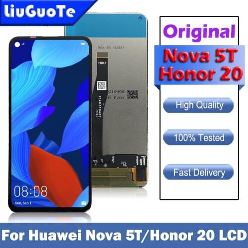 6.26'' Original Lcd For Huawei Nova 5T Nova5T LCD Display Touch Screen Digitizer Assembly Parts For Huawei Honor 20 Honor20 LCD