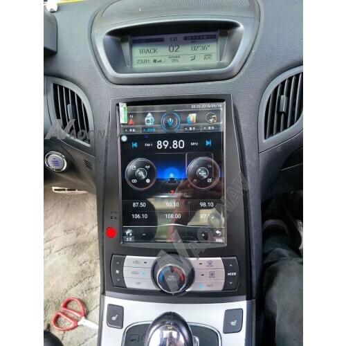 Car HD vertical screen tesla style 10.4 inch GPS video player for hyundai coupe 2008-2012 car auto radio multimedia player