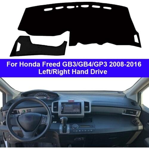 Car Auto Inner Dashboard Cover DashMat Carpet Cape For Honda Freed GB3 GB4 GP3 2008 - 2016 Protector Rug Anti-UV Block Sun Ray