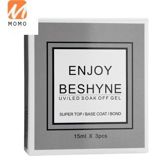 Phototherapy Basic UV Polish Three-Piece Anti-Warping Agglutinant Base Gel Mirror Non-Wash Sealing Layer Ins Style Nail-Beauty