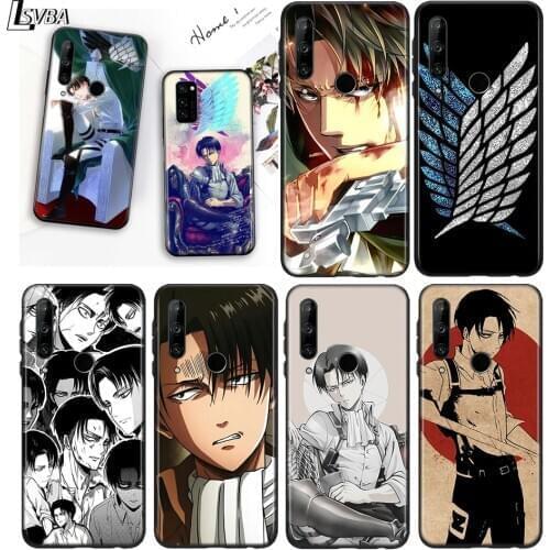 Silicone Cover Attack on Titan Levi·Ackerman For Huawei Honor 7C 7A 7S 8 8A 8X 8C 8S 2019 2020 9 lite 9X Pro Black Phone Case